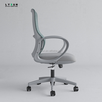 LYSUN Nouvelle Arrivée Chaise de Bureau Exécutive Ergonomique Moderne en Tissu avec Design en Maille, Cadre en Aluminium, Roulettes en Nylon, Garantie 5 Ans