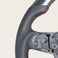 Volant en cuir perforé personnalisé de haute qualité en fibre de carbone pour Volkswagen CC