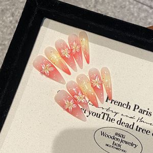 Collection Design 1901-2000 : Faux ongles en acrylique pour salon de manucure, style français, faits à la main, à pression, couvrance totale - Product Image 4