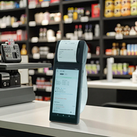 Terminal POS Android Todo en Uno para Restaurantes, Sistema de Pedidos con Pantalla Táctil, Software POS e Impresora de Recibos