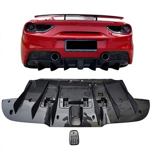Kit carrozzeria in fibra di carbonio a secco per <span class=keywords><strong>Ferrari</strong></span> 488, aggiornamento <span class=keywords><strong>Ferrari</strong></span> 488 con diffusore stile NOVIT - Product Image 1