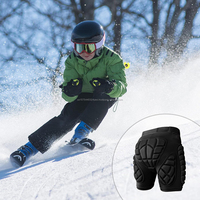Protector de Cadera 3D, Almohadillas de Eva para Glúteos, Pantalones Cortos Acolchados de Protección, Equipo de Protección para Esquí, Protector de Impacto para Esquiar, Patinar y Hacer Snowboard