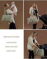 Sac à langer matelassé personnalisé Fac-Direct, grande capacité 64L, sac de voyage pour bébé, sac bandoulière pour maman, résistant à l'eau, léger, imperméable