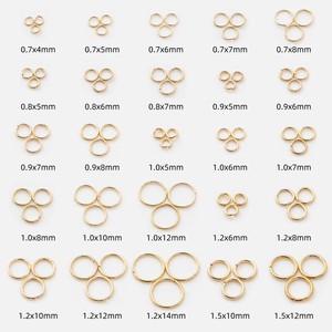 Iron Jump <b>Rings</b> Round Plated For Bracelet Making Jewelry Findings 8mm 10mm 12mm 14mm 16mm 18mm 20mm 22mm 24mm 26mm 28mm 30mm - Product Image 3
