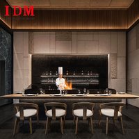 Chaises de salle à manger personnalisables et écologiques pour hôtels de luxe modernes, tables en bois, ensembles de canapés pour événements, hôtellerie, bars, cafés et halls d'accueil