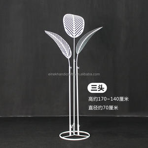 ต้นกล้วยโลหะสีทองแบบฟรีขนาดสำหรับเวทีแต่งงานดอกไม้แบบตั้งพื้นหลังต้นปาล์มประดับใบอุปกรณ์ประกอบฉากแต่งงาน - Product Image 5