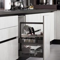 Meubles de cuisine de luxe modernes, ensemble de meubles de cuisine modulaires, évier, robinet, charnières, couleur personnalisée, verre acrylique, design sans poignée