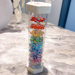 Tambour <span class=keywords><strong>de</strong></span> pluie en bois éducatif, instrument <span class=keywords><strong>de</strong></span> <span class=keywords><strong>musique</strong></span> pour enfants, jouet d'éveil, instrument, jouet bouteille <span class=keywords><strong>de</strong></span> sable mouvant, sablier - Product Image 6