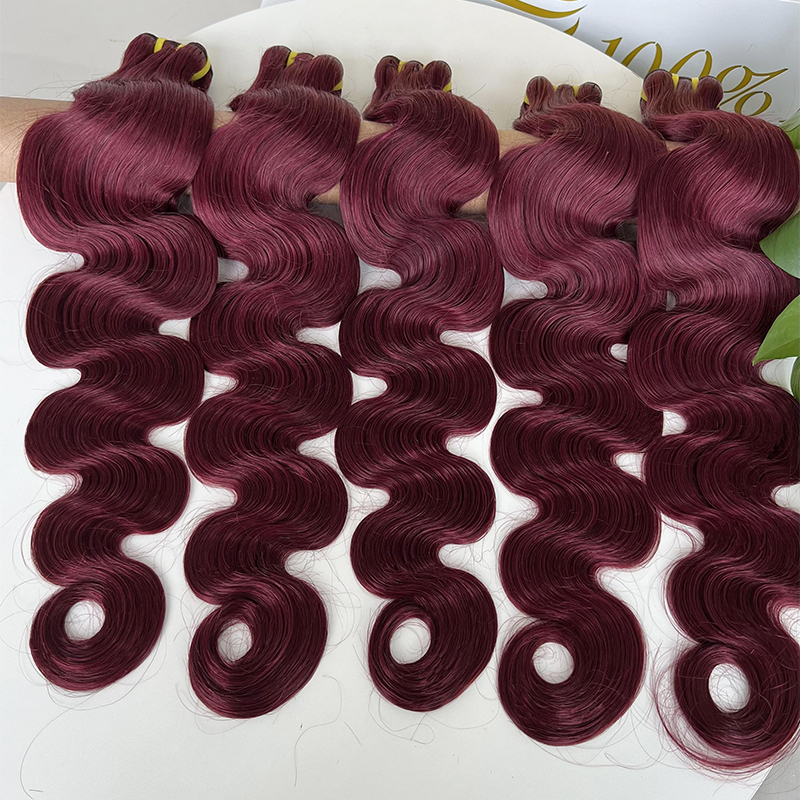 Weft Natural Hair Extensions Cuticle Aligned