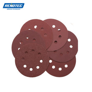 Disques abrasifs en oxyde <span class=keywords><strong>d</strong></span>'aluminium à crochets et boucles PSA, dureté moyenne, 125 mm, épaisseur 0,2 mm, pour meuleuse, OEM, OBM, personnalisés - Product Image 2