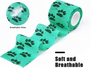 Vendajes cohesivos adhesivos para mascotas, sin composición médica o farmacológica para caballos, curación de muñeca para mascotas, esguince de tobillo e hinchazón - Product Image 4