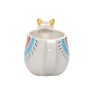 Vente chaude Bonne Qualité OEM Blanc Dolomite En Céramique Tasse À <span class=keywords><strong>Café</strong></span> Tasse de Lait Avec <span class=keywords><strong>Alpaga</strong></span> Forme - Product Image 2