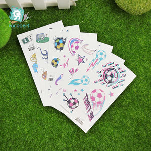 <span class=keywords><strong>Tatuajes</strong></span> Temporales Brillantes <span class=keywords><strong>para</strong></span> Niños, Fanáticos del <span class=keywords><strong>Fútbol</strong></span>, ​​Pegatinas <span class=keywords><strong>de</strong></span> <span class=keywords><strong>Tatuajes</strong></span> Falsos, Pegatinas <span class=keywords><strong>de</strong></span> <span class=keywords><strong>Tatuajes</strong></span> Temporales Impermeables <span class=keywords><strong>para</strong></span> Hombre y Niño - Product Image 4