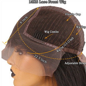 Parrucca 13x6 HD Lace Front in Capelli Umani Vergini Non Trattati al 100% Rosso <span class=keywords><strong>Rame</strong></span> Marrone per Donna, Pre-Piumata, Senza Colla, Ingrosso per Feste - Product Image 4