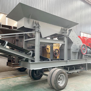 Broyeur de fabrication de <span class=keywords><strong>pierre</strong></span> PC400x600 Broyeur à marteaux diesel mobile avec chargeur vibrant - Product Image 6