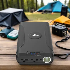 Portable Solar Powerbank 80000MAH Outdoor Portable Power Station Wireless Charger Outdoor Power Bank For Fishing Camping Car Refrigerator Power Pack