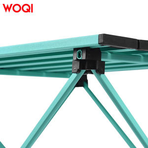 Mesa plegable mini para camping Woqi de 56x40x40 cm, mesa rectangular portátil de aluminio para exteriores, para picnic y barbacoa. - Product Image 3