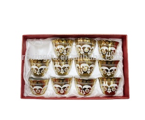 80cc wiederverwendbare kaffeetasse set, gold überzogene tea set - Product Image 3