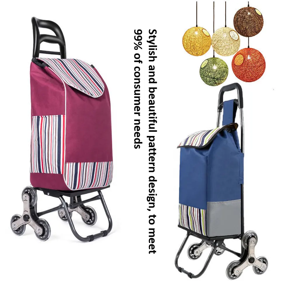Schlussverkauf Warenkorb Klappgepäck Einkaufswagen Tasche mit Rädern Einkaufswagen aus Aluminium