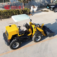 Chargeur frontal diesel Shanli 600 kg avec une capacité de godet de 0,6 m3, 4 roues motrices, haute efficacité, fabriqué dans le Shandong