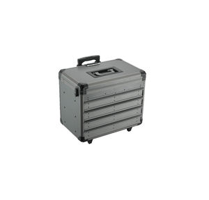 Everest Apc024 Custom Silver Aluminum <strong>Case</strong> Hard <strong>Case</strong> With Drawers Portable Cosmetic <strong>Case</strong> - Product Image 2