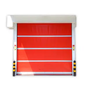 Puerta de persiana enrollable de PVC de nuevo diseño Master Well, sistema de servo automático, puerta de persiana enrollable de alta velocidad