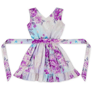 32 Idées pour des vêtements pour bébés en coton biologique imprimé numérique floral australien, robe élégante pour fille à manches courtes/sans manches, personnalisation - Product Image 2