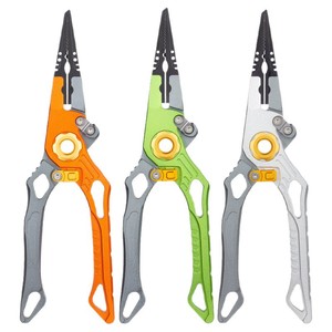 คีมถอดเบ็ดตกปลา ทาคิโตะ อลูมิเนียมอัลลอยด์ ใบมีดทังสเตนสตีล อุปกรณ์ตกปลาอเนกประสงค์ สำหรับการจัดการเหยื่อปลอมและเบ็ด - Product Image 1