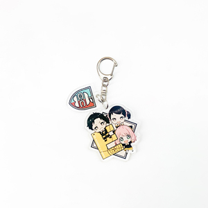 Vente en gros Nouveau Porte-clés en acrylique imprimé UV SPY FAMILY, Pendentif mignon pour sac à dos, Design de dessin animé, Souvenir tendance - Product Image 4