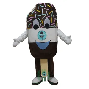 Benutzer definierte Eisbar Kostüm Plüsch Cosplay Cartoon Maskottchen Party Kostüm für Erwachsene