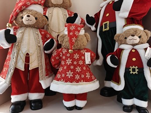 Luxury 50cm Animal <strong>Christmas</strong> Santa Bear Fabric Handicraft Eco Friendly Decorations Displaying <strong>Gifts</strong> Factory <strong>Wholesale</strong> Customized - Product Image 2