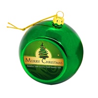 Personalisierbare DIY-Logo-Plastik-Weihnachtskugeln, Sublimationsrohlinge, bedruckbare hängende Ornamente für die Weihnachtsbaumdekoration zu Hause