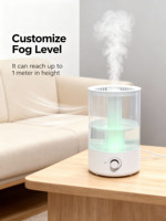 Humidificateur ultrasonique 5L 2026, diffuseur d'arômes, lumière changeante de couleur, design silencieux et portable, usage domestique et commercial