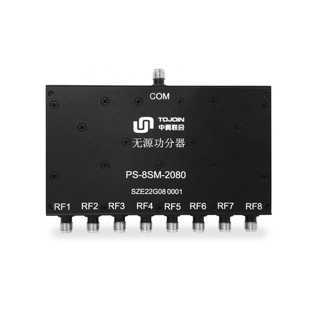 TOJOIN 8-Way Passive Power Splitter/Divider for Coaxial Cable 2-8GHz RF/Microwave Measurements Telecom Parts