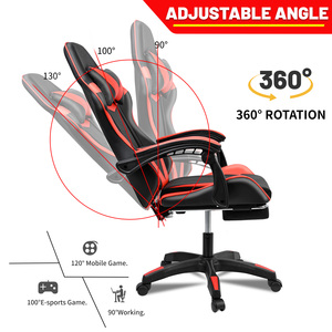 Wholesale High Ergonomic <strong>Custom</strong> Computer <strong>Gaming</strong> <strong>Chair</strong> With Footrest and Massage - Product Image 5