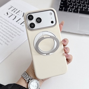 S133 360 °   Coque de téléphone en silicone liquide Rotatingholder, design antidérapant pour iPhone 17 18 Pro Max, coque magnétique antichoc - Product Image 1