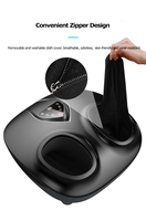 Masseur de pieds Shiatsu avec chaleur infrarouge, vibrations, compression d'air, rouleaux chauffants électriques pour les jambes et les mollets