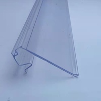 Porte-étiquette de prix en plastique co-extrudé souple et dur pour étagère de supermarché