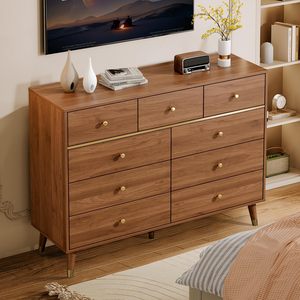 <strong>Drawers</strong> Dresser for Bedroom, <strong>Tall</strong> Rustic Modern Chest <strong>of</strong> <strong>Drawers</strong> with Natural Texture, Storage Dressers Organizer for Bedroom - Product Image 5
