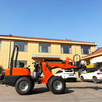Chargeuse sur pneus Euro 5 de marque chinoise, chargeuse sur pneus hydraulique diesel pour ferme et verger, transport de céréales, bras télescopique