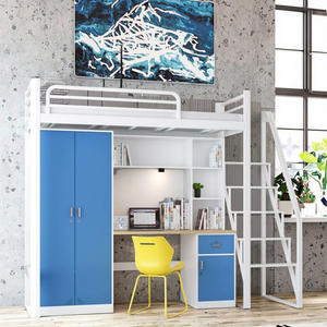 Nguồn Nhà Sản Xuất Đôi Trong Đầy Đủ Giường Tầng Sắt Thép Vua Giường Khung Giường Tầng Cho Người Lớn Với Cầu Thang - Product Image 3