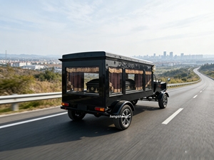 Char funéraire électrique élégant de style européen, type chariot argenté, avec remorque, pour <span class=keywords><strong>transport</strong></span> spécial, en promotion - Product Image 4