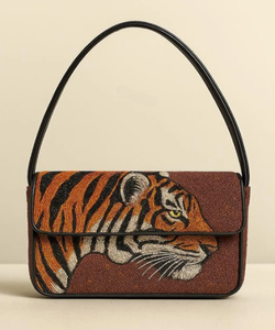 กระเป๋าถือผู้หญิงแฟชั่นหนัง PU กันน้ำ สไตล์ลำลอง ทรงครึ่งวงกลม พร้อมซับในผ้ากำมะหยี่โพลีเอสเตอร์ - Product Image 1