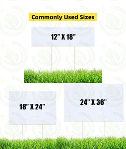 Рекламные таблички на заказ 18x24 дюймов, пластиковые таблички из ПВХ для кампаний, садовые украшения с H-образными креплениями - Product Image 4
