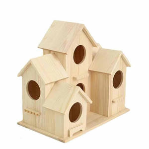 Nichoir et mangeoire à oiseaux en bois non peints, kit de bricolage en bois pour enfants à construire et peindre, arts et artisanat - Product Image 5