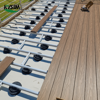 Installation facile, terrasse extérieure en bois composite, terrasse en composite bois-plastique imperméable, sol extérieur WPC pour véranda, terrasse