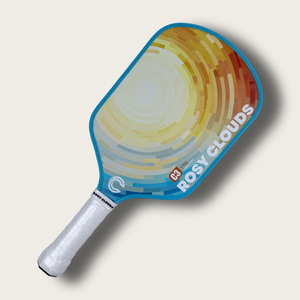 Racchetta da Pickleball Professionale Rosy Clouds in Fibra di Carbonio T700 Termoformata, 235g Leggera, Nucleo in Schiuma EVA da 16mm per Potenza - Product Image 4