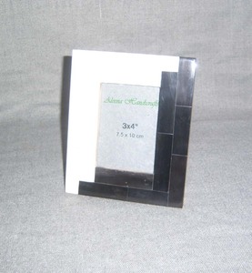 Cadre photo rectangulaire en acrylique décoratif en os et en corne, cadre photo collage, best-seller - Product Image 5