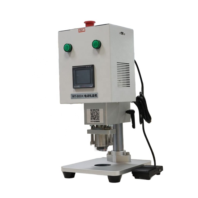 WT-80DX Pure Electric Vial Capping Machine Capping Counter Function Height Adjustable Base for Vial Assembly