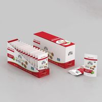 Vente chaude Sacs en mylar personnalisés avec coffret Emballage de bonbons mous comestibles Sac à fermeture éclair Boîte de présentation en papier